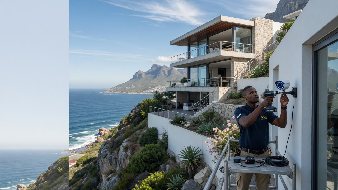 Cliffside Clifton mansion with laser perimeter security and thermal cameras