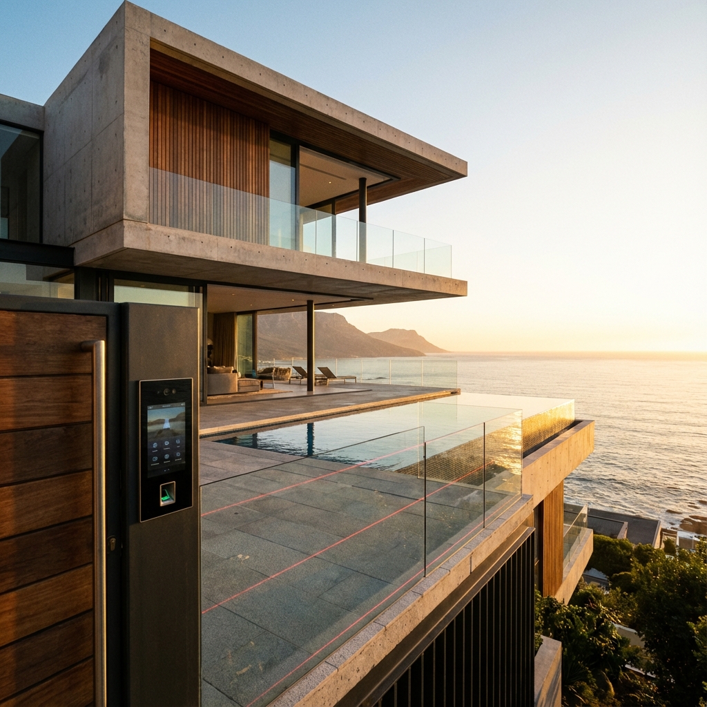 Luxury Camps Bay villa with modern intercom and high-end access control systems
