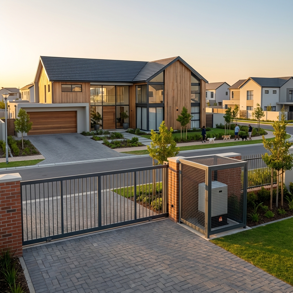 Secure modern home in Kuils River development with automated gate and intercom system